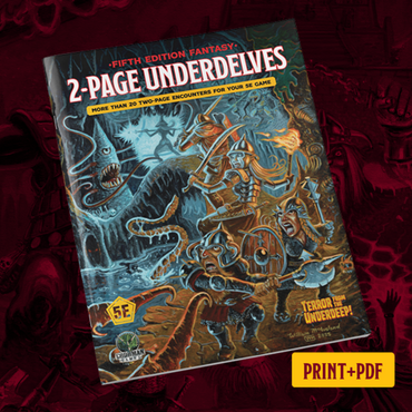 Dungeons & Dragons Fifth Edition Fantasy: 2-Page Underdelves