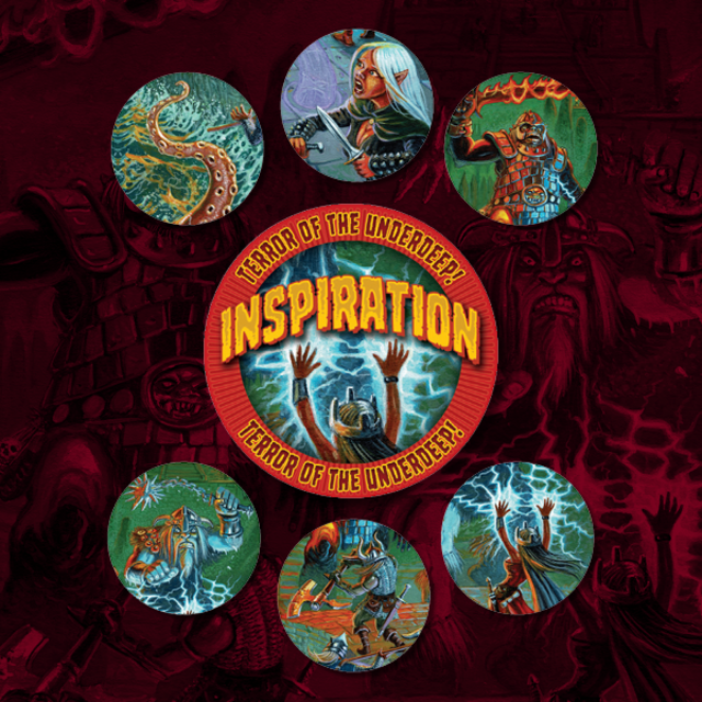 Dungeons & Dragons Fifth Edition Fantasy: Terror From the Underdeep Inspiration Tokens