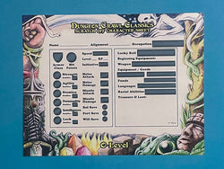 Dungeon Crawl Classics: Character Sheets - 0 Level Scratch Off