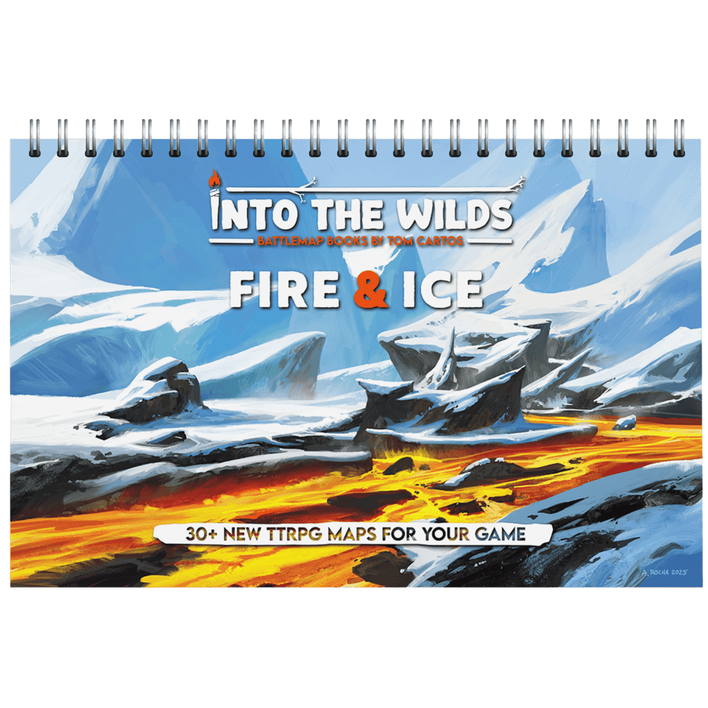 Battlemap Book Tom Cartos: Into the Wilds Fire & Ice