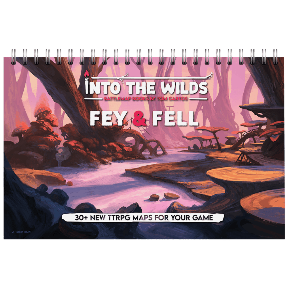 Battlemap Book Tom Cartos: Into the Wilds Fey & Fell
