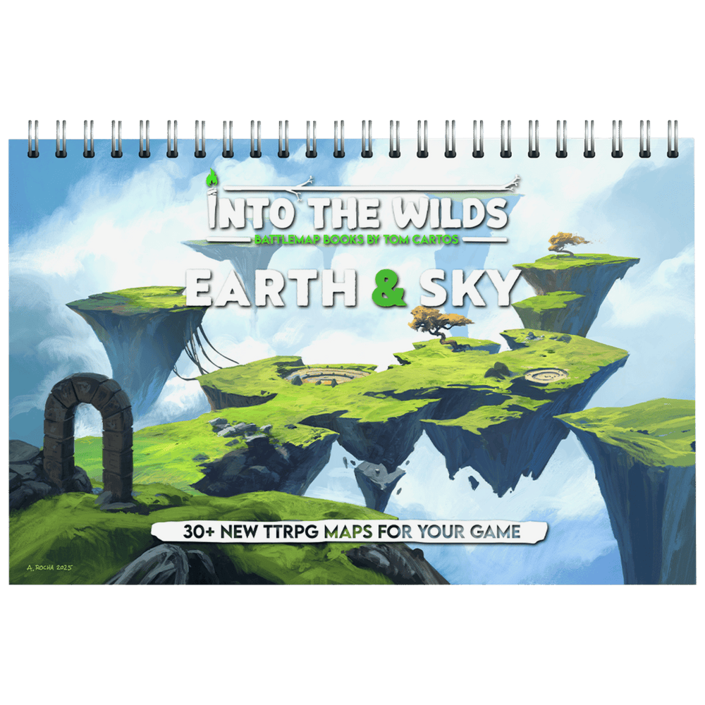 Battlemap Book Tom Cartos: Into the Wilds Earth & Sky