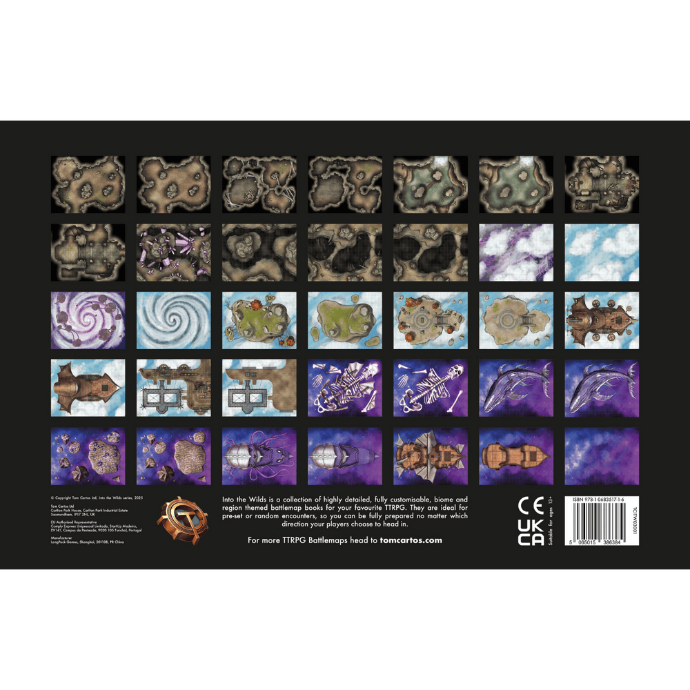 Battlemap Book Tom Cartos: Into the Wilds Earth & Sky