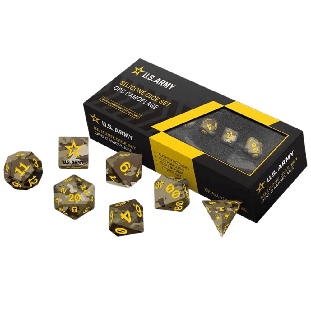 Dice Fanroll: Poly 7 Set Military