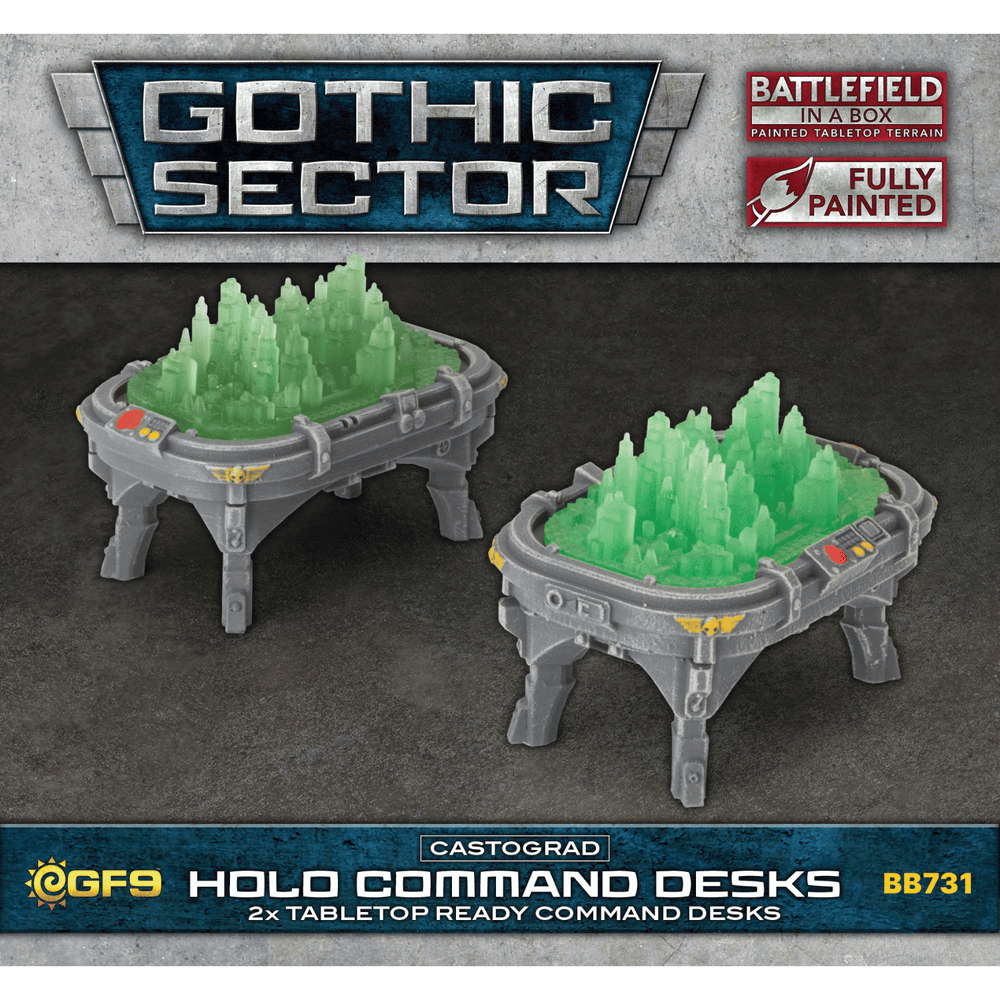 Terrain GF9 Battlefield in a Box: Gothic Sector- Castograd Holo Command Desk (x2)