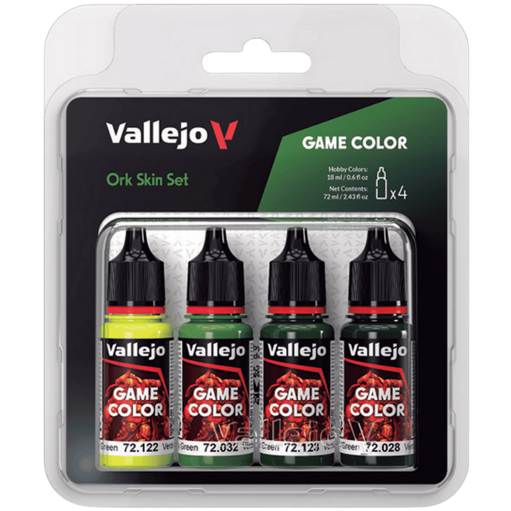 Paint Vallejo Game Color Set: 4 Color Set, 18 ml.