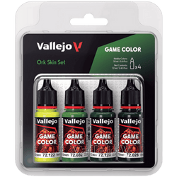Paint Vallejo Game Color Set: 4 Color Set, 18 ml.