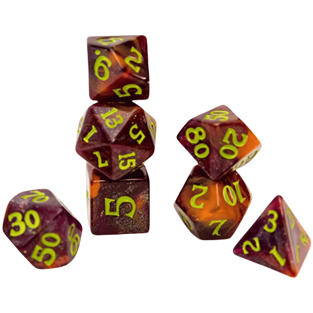 Dice Studio Woe: Poly 7-Set Scented Dice