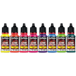 Paint Vallejo: Game Color Set: Fluorescent Color Set (8), 18 ml.