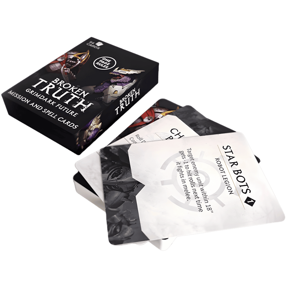 One Page Rules - Grimdark Future: Mission & Spell Cards