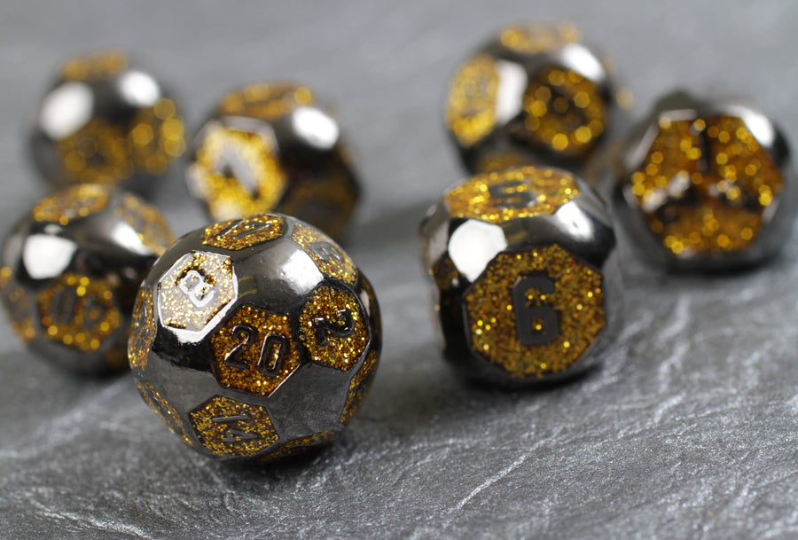 Dice Forged: Poly 7 set Futuristic
