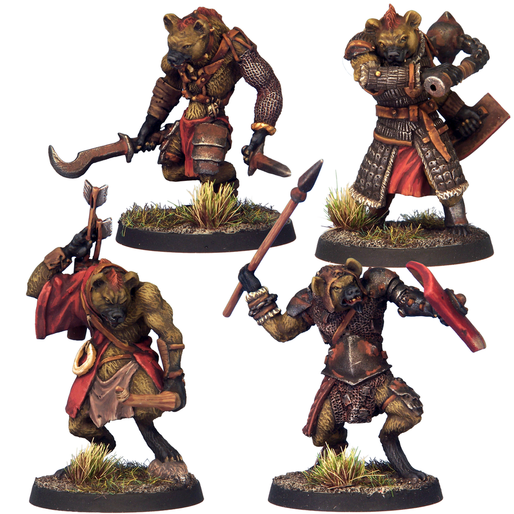 Mini Crooked Fantasy: Gnolls (4)