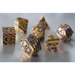 Dice Forged: Poly 7 set Metal Banded