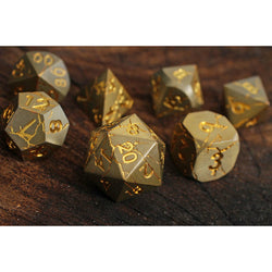 Dice Forged: Poly 7 set Metal Cracked