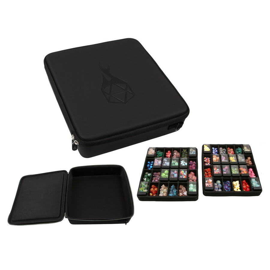 Dice Accessory Forged: Double Tray Dice Box - Fits 48 Chessex Cubes