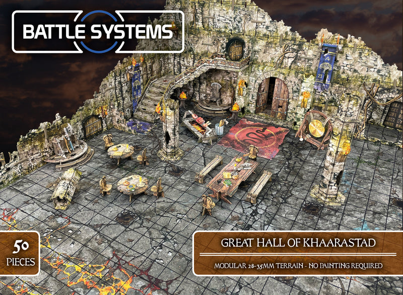 Terrain Battle Systems: Fantasy Dungeon Great Hall of Khaarastad