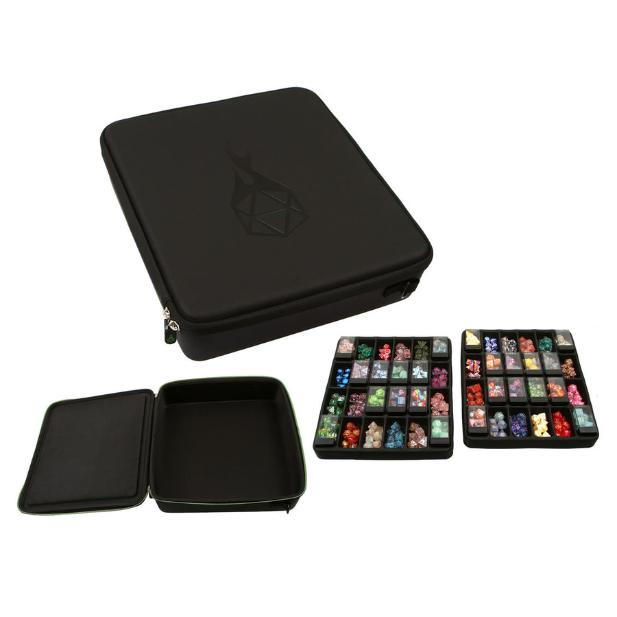 Dice Accessory Forged: Double Tray Dice Box - Fits 48 Chessex Cubes