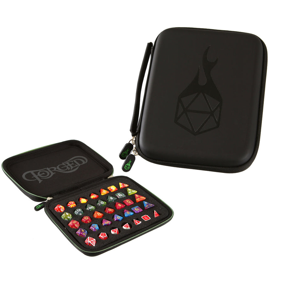 Dice Accessory Forged: Zip-Close Dice Box, Dice Tray, & Storage Case