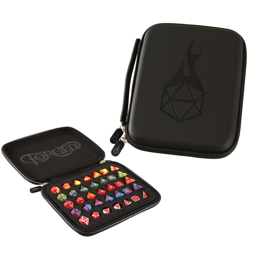 Dice Accessory Forged: Zip-Close Dice Box, Dice Tray, & Storage Case