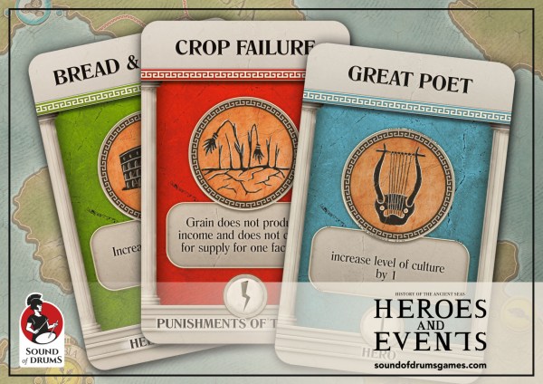 History of the Ancient Seas: Heroes & Events Bonus Cards