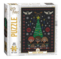 Puzzle USAopoly: 550 piece Harry Potter Christmas Weasley Sweaters