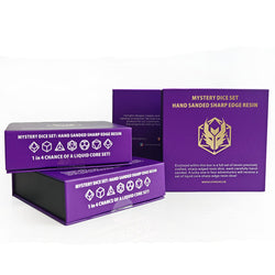 Dice Hymgo Poly 7-Set Mystery: Sharp Edge Resin