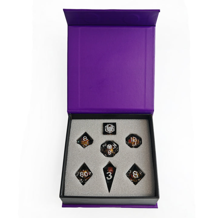 Dice Hymgo Poly 7-Set Mystery: Sharp Edge Resin