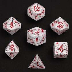 Dice Hymgho Poly 7 Set: Barbarian Solid Metal