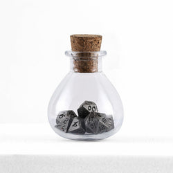 Dice Hymgho Poly 7 Set: Unseelie (Potion Bottle) Mini Metal