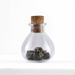 Dice Hymgho Poly 7 Set: Unseelie (Potion Bottle) Mini Metal