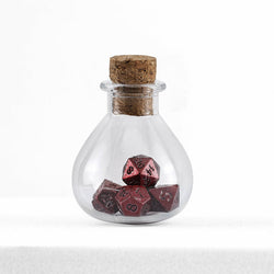 Dice Hymgho Poly 7 Set: Unseelie (Potion Bottle) Mini Metal