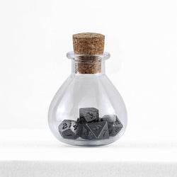 Dice Hymgho Poly 7 Set: Unseelie (Potion Bottle) Mini Metal