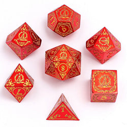 Dice Hymgho Poly 7 Set: Wizard Solid Metal