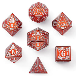 Dice Hymgho Poly 7 Set: Bard Solid Metal