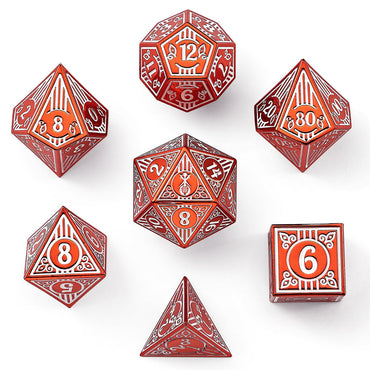 Dice Hymgho Poly 7 Set: Bard Solid Metal