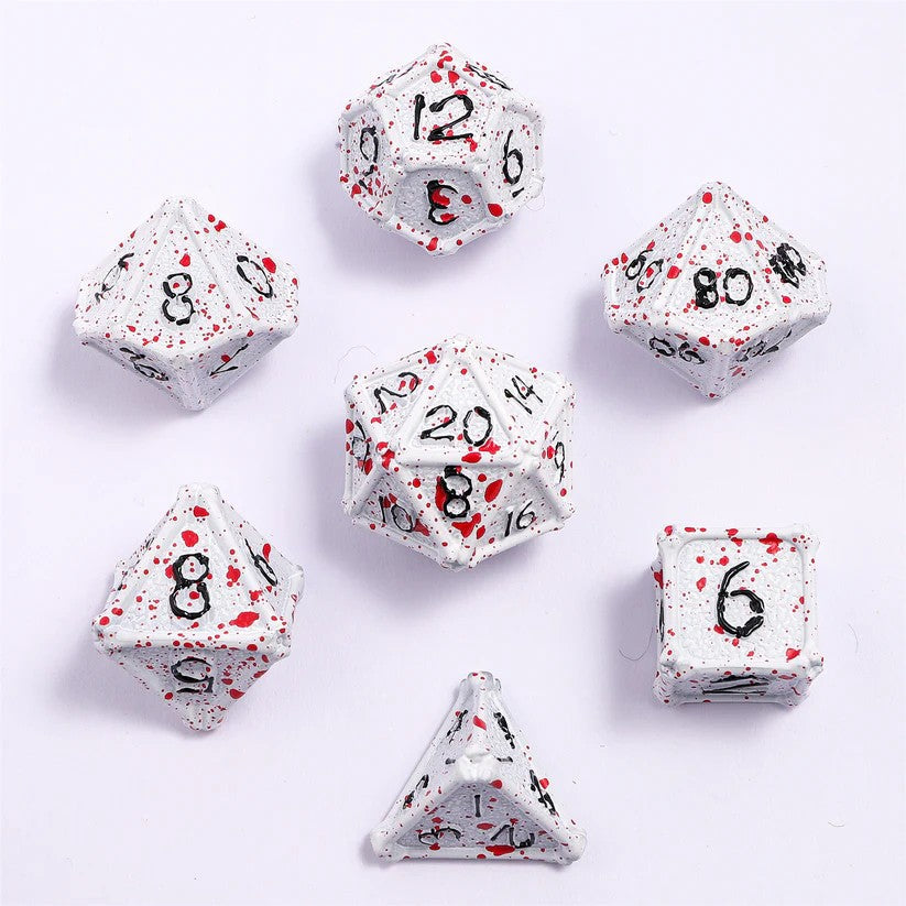 Dice Hymgho: Poly 7-Set Bone Collector: Metal