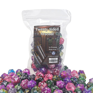 Dice Hymgho: Twenty Sided Arsenal: 75 Premium Resin D20s