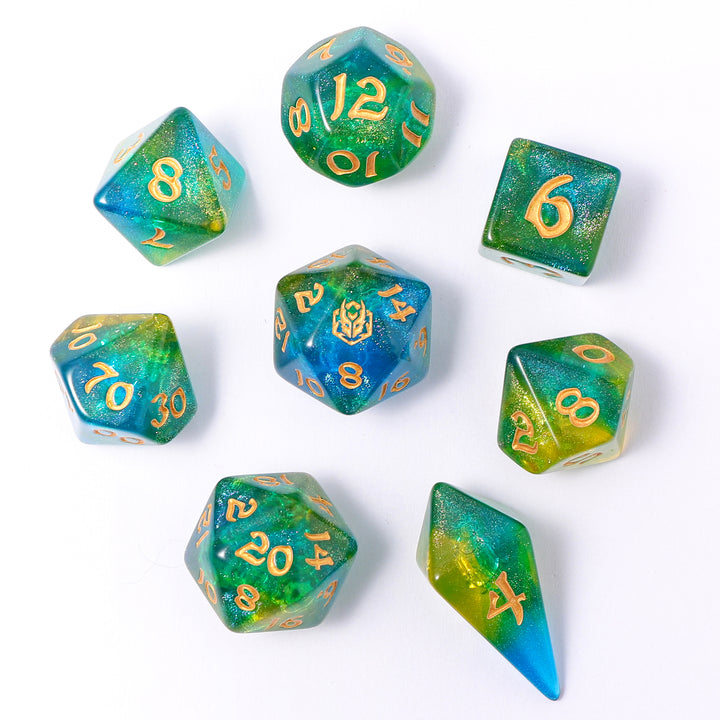 Dice Hymgho: Poly 8-Set Wyrmforged