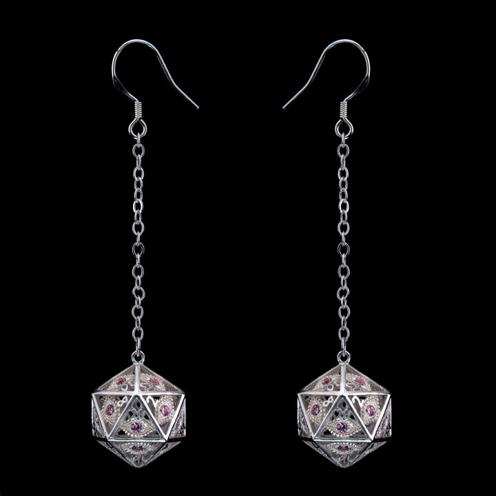 Dice Earrings Hymgho: Dragon's Eye
