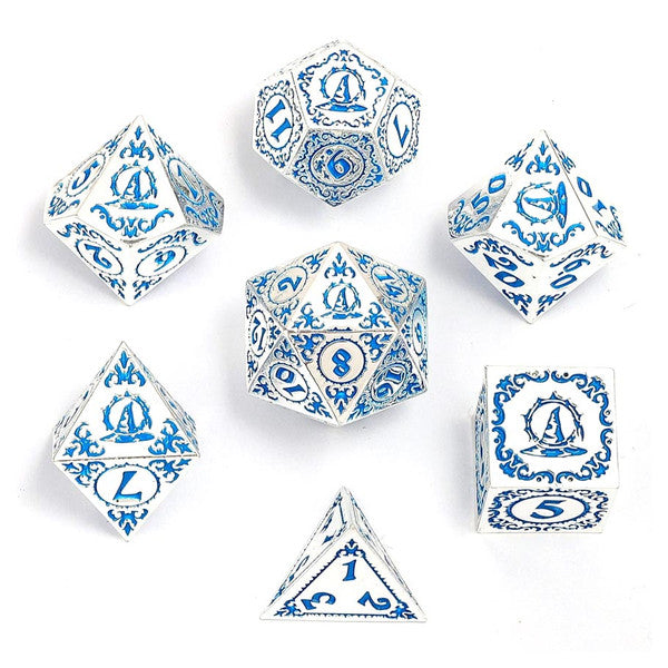 Dice Hymgho Poly 7 Set: Wizard Solid Metal