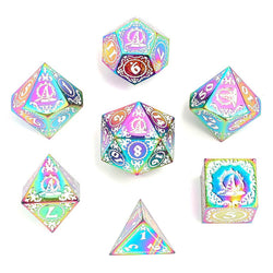 Dice Hymgho Poly 7 Set: Wizard Solid Metal