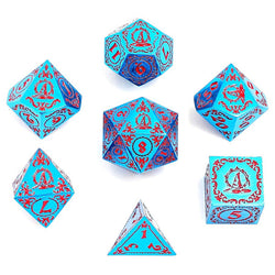 Dice Hymgho Poly 7 Set: Wizard Solid Metal