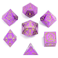 Dice Hymgho Poly 7 Set: Wizard Solid Metal