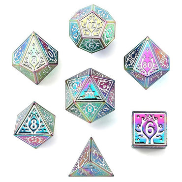 Dice Hymgho Poly 7 Set: Druid Solid Metal
