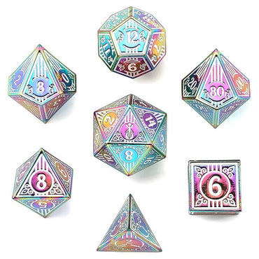 Dice Hymgho Poly 7 Set: Bard Solid Metal