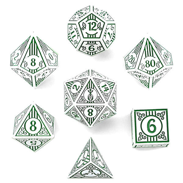 Dice Hymgho Poly 7 Set: Bard Solid Metal