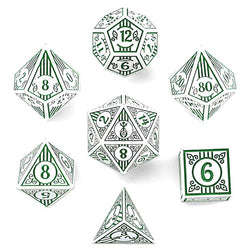 Dice Hymgho Poly 7 Set: Bard Solid Metal
