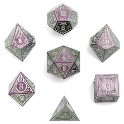 Dice Hymgho Poly 7 Set: Bard Solid Metal
