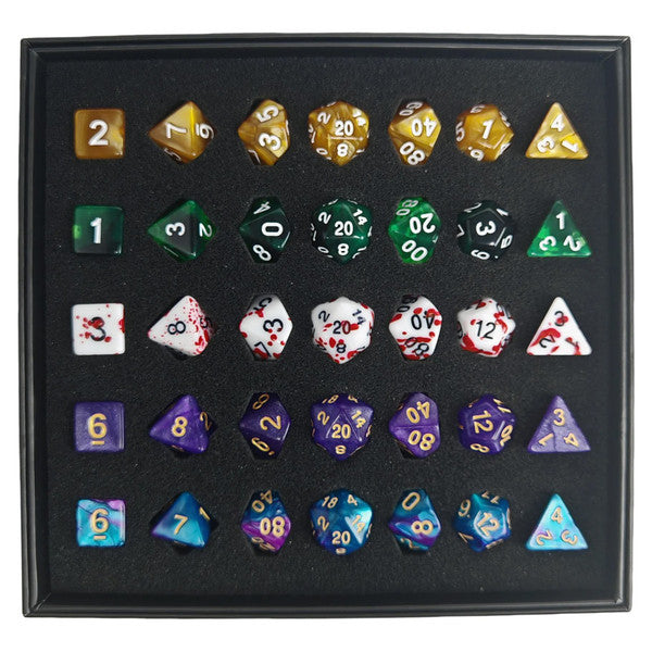 Dice Hymgo Poly 7 Set: Dungeoneer's Dice Bundle (7-Set x 5)
