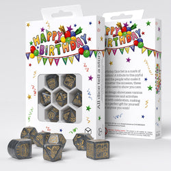 Dice Q-Workshop: Poly 7-set Happy Birthday